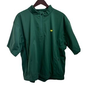 Masters Green Short-Sleeve Quarter-Zip Pullover Jacket - Unbranded